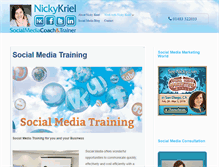 Tablet Screenshot of nickykriel.com